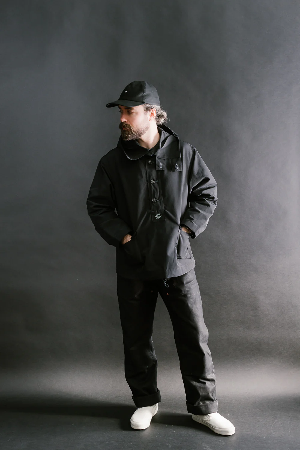 1105-SFB - NAVY Parka 60/40 - Black - Image 7
