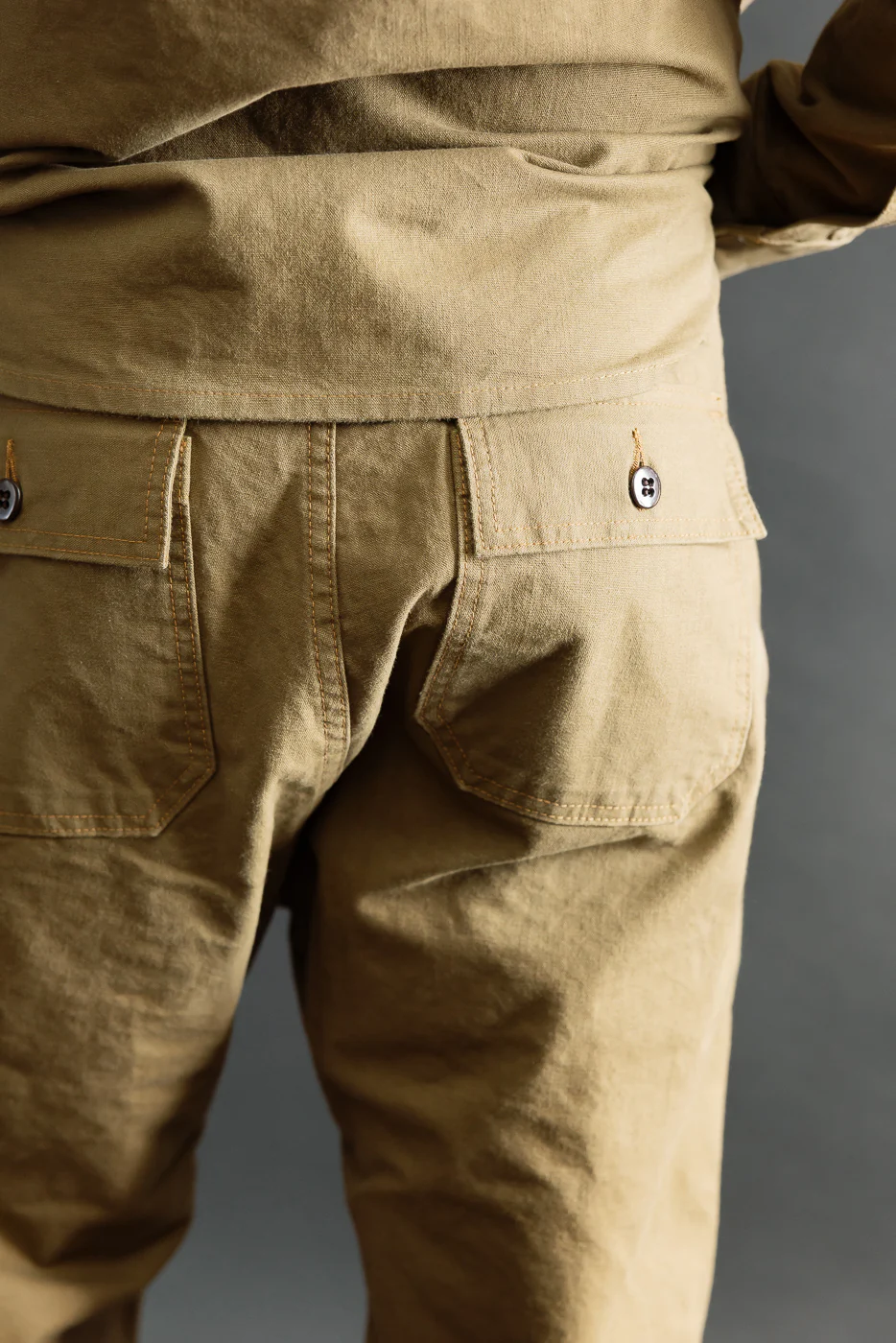 11oz - Fatigue Pants - Dyed Canvas Golden Brown - Image 19