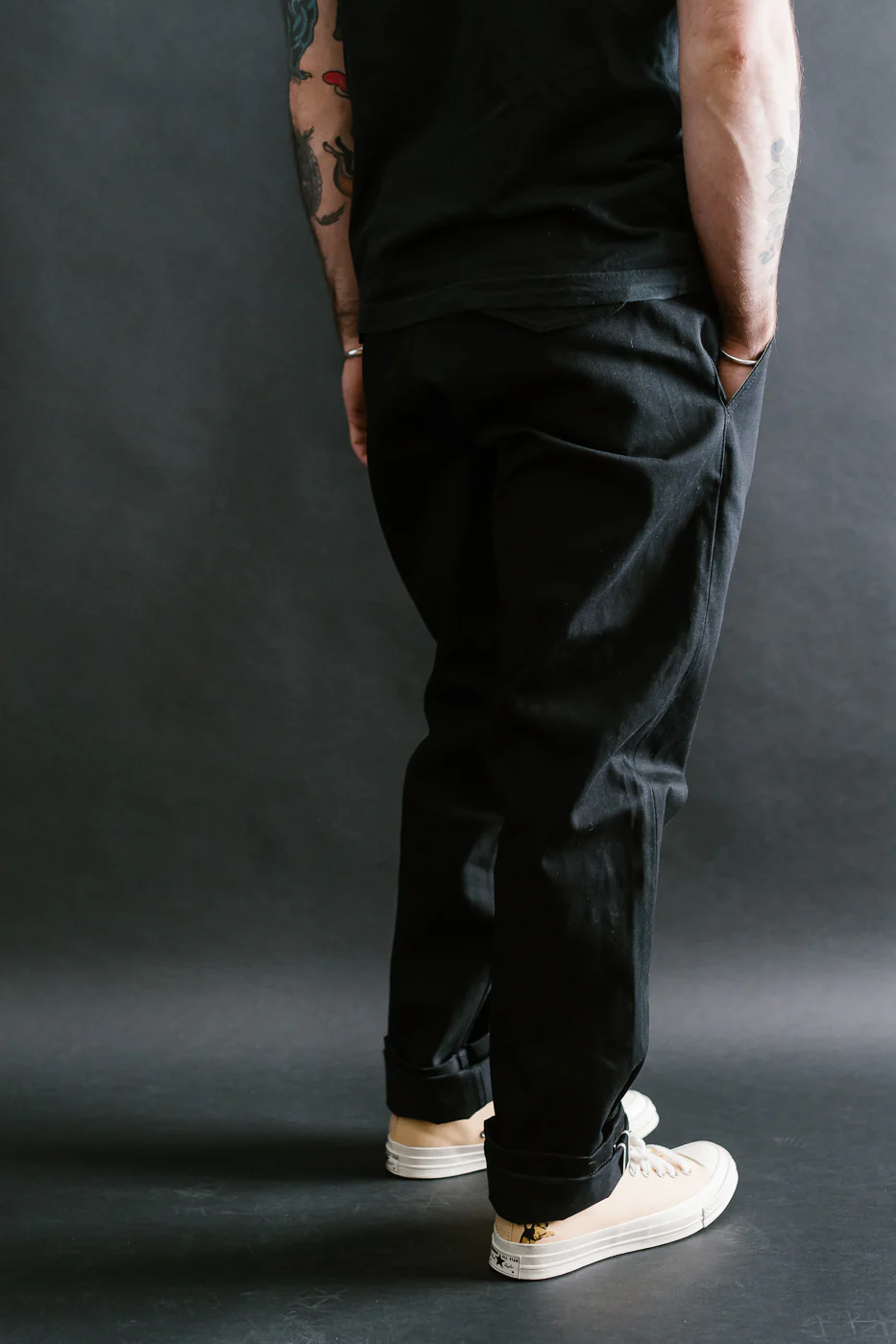 11oz Selvedge Officer Trouser High - Stealth - Image 12