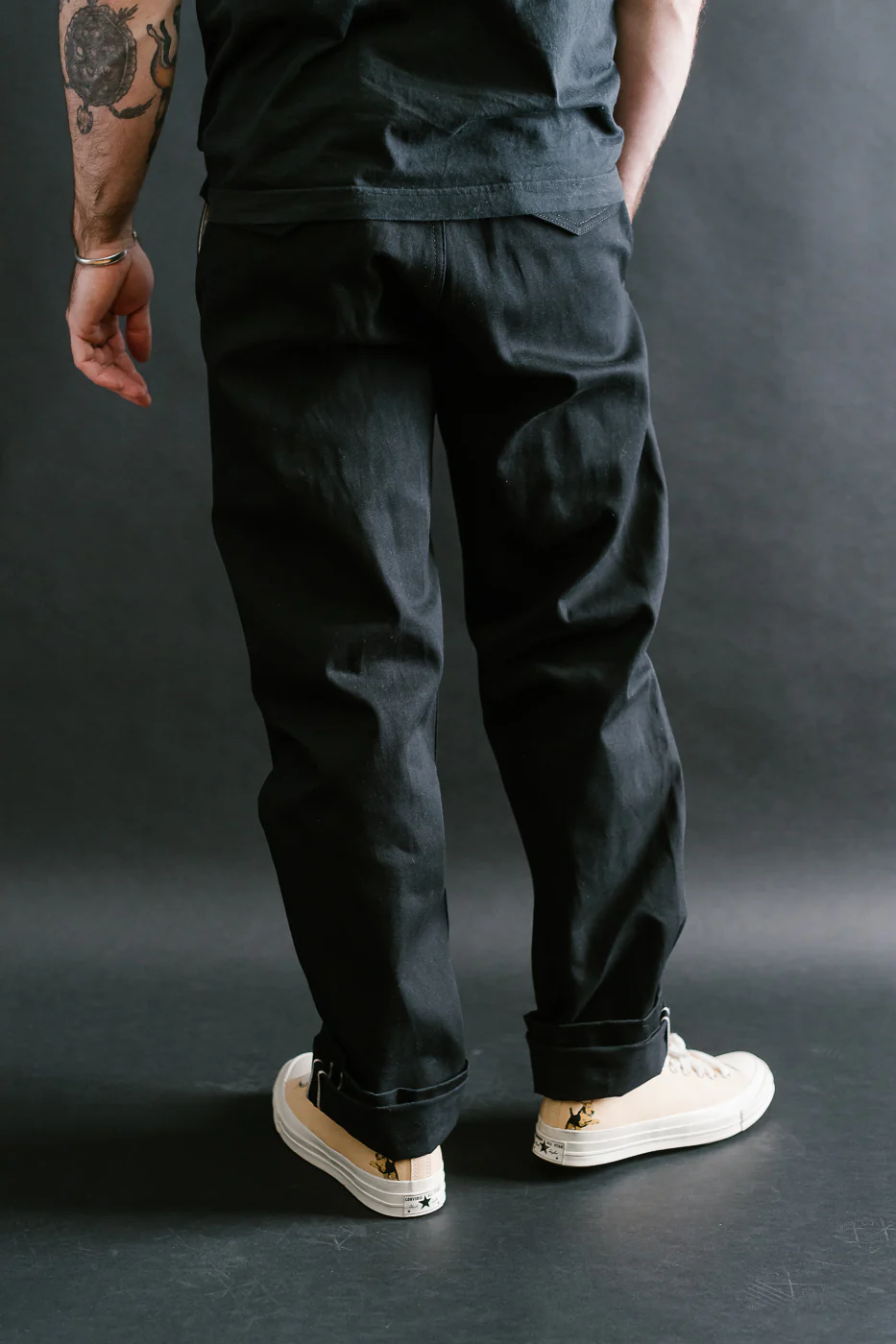11oz Selvedge Officer Trouser High - Stealth - Image 13