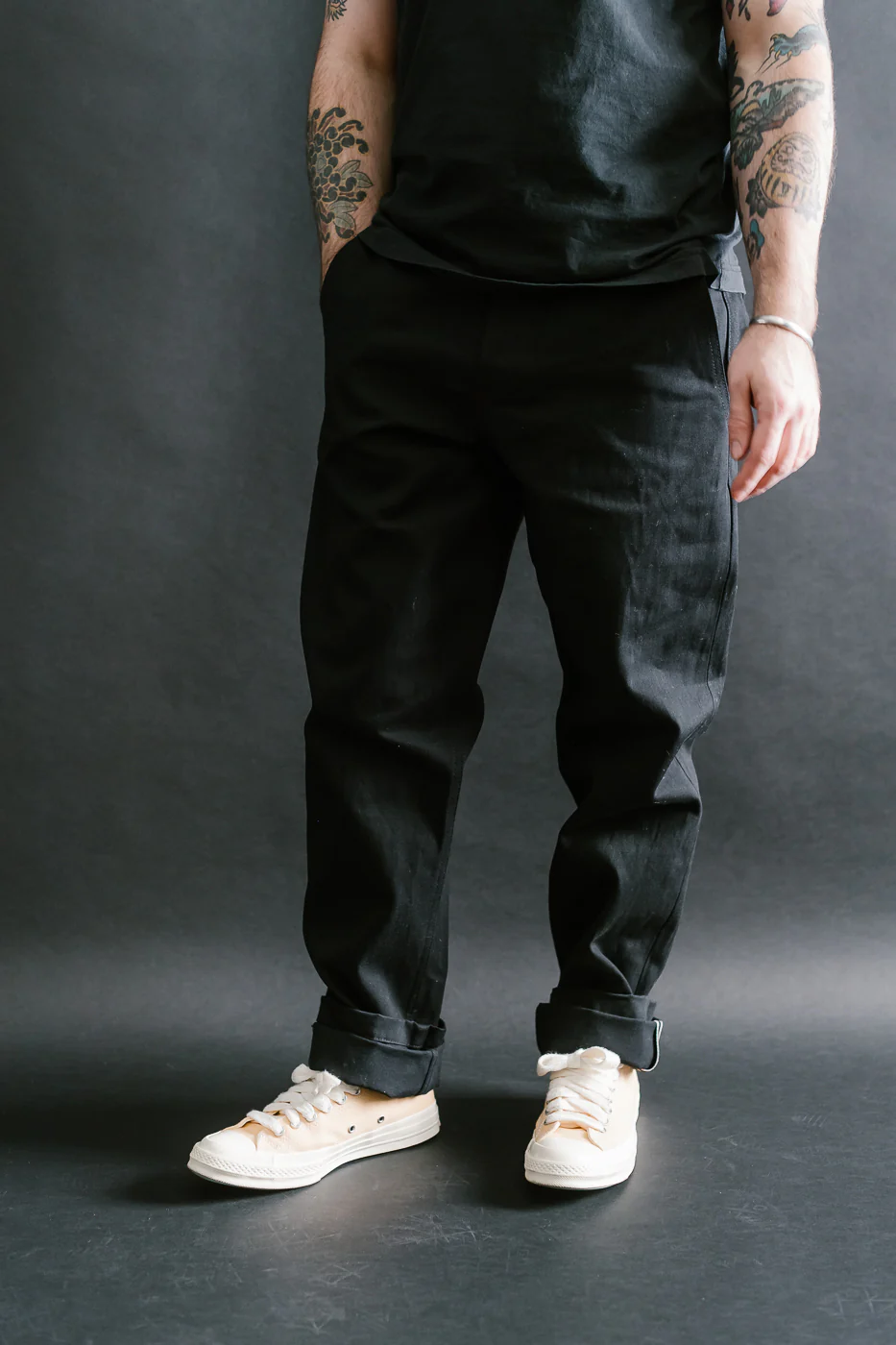 11oz Selvedge Officer Trouser High - Stealth - Image 15