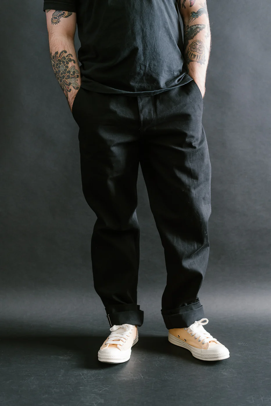 11oz Selvedge Officer Trouser High - Stealth - Image 16