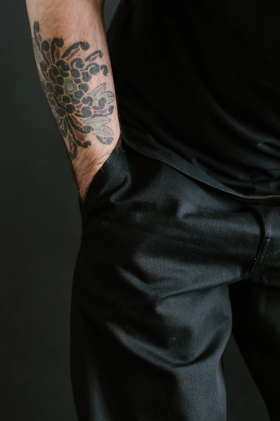 11oz Selvedge Officer Trouser High - Stealth - Image 17