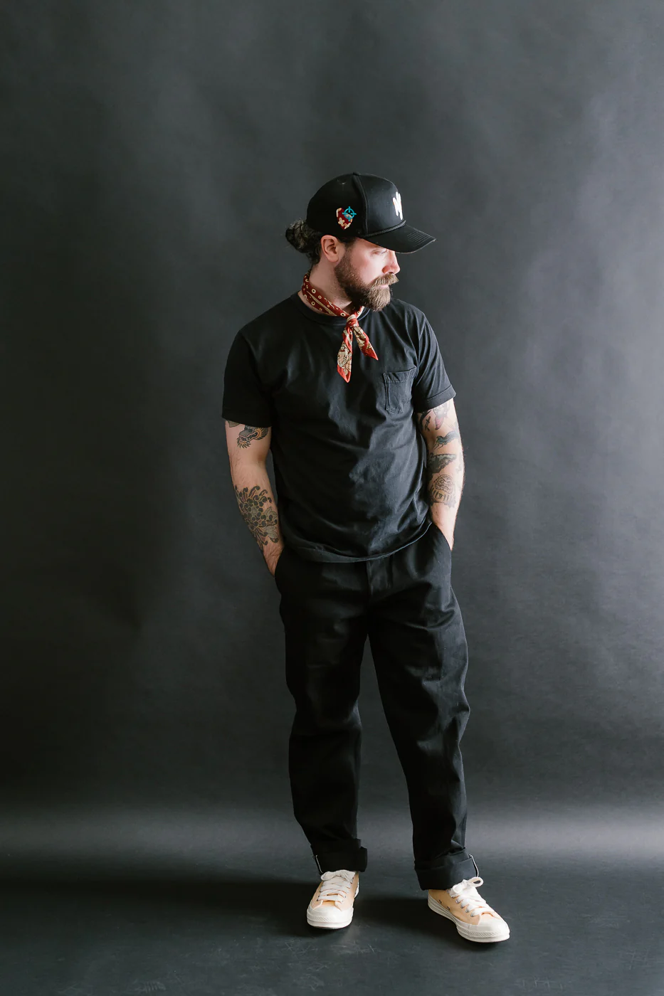 11oz Selvedge Officer Trouser High - Stealth - Image 7