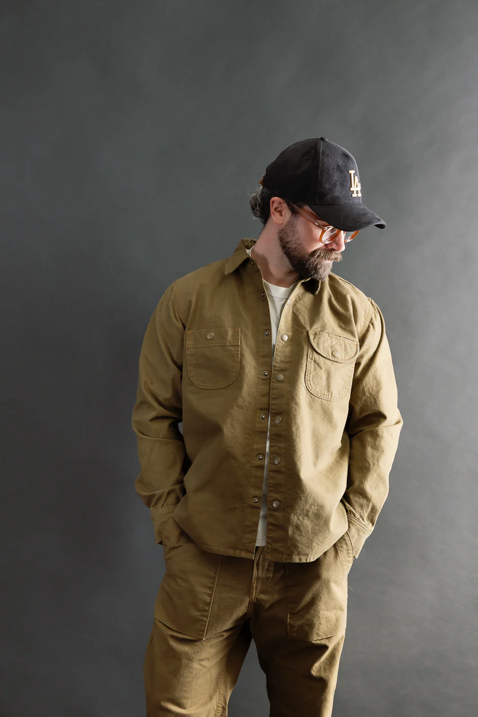 11oz Work Shirt - Dyed Canvas Golden Brown - Image 15
