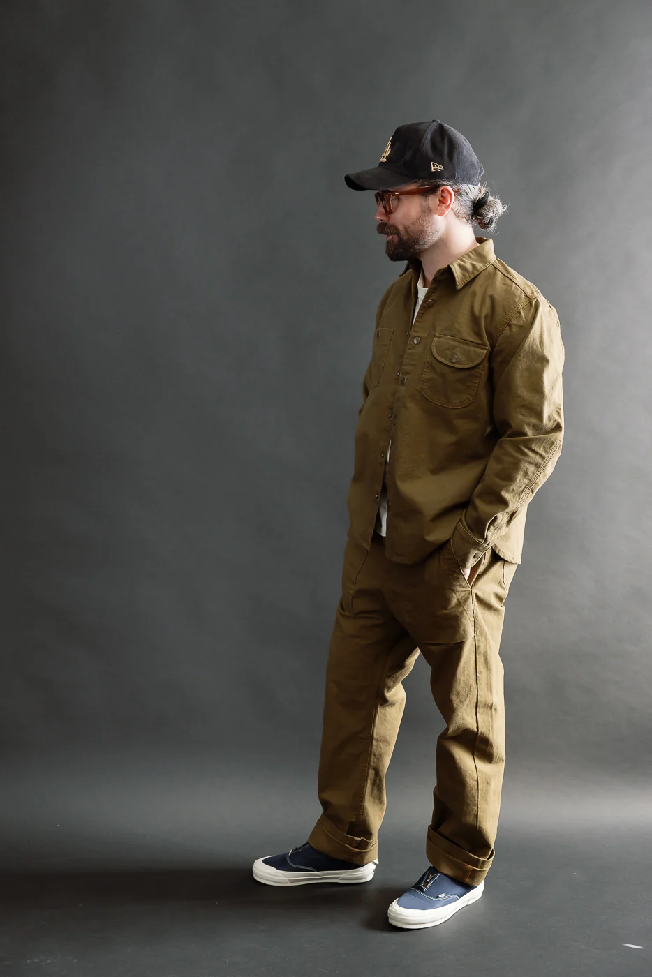 11oz Work Shirt - Dyed Canvas Golden Brown - Image 8