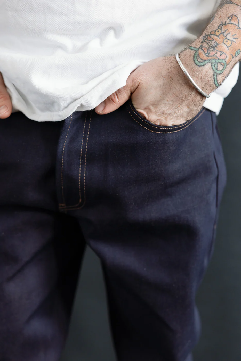 12.5oz - Chocolate Milk Selvedge - True Guy - Image 15