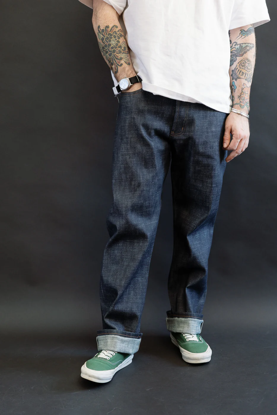 12.5oz - Greencast Stretch Selvedge - True Guy - Image 15