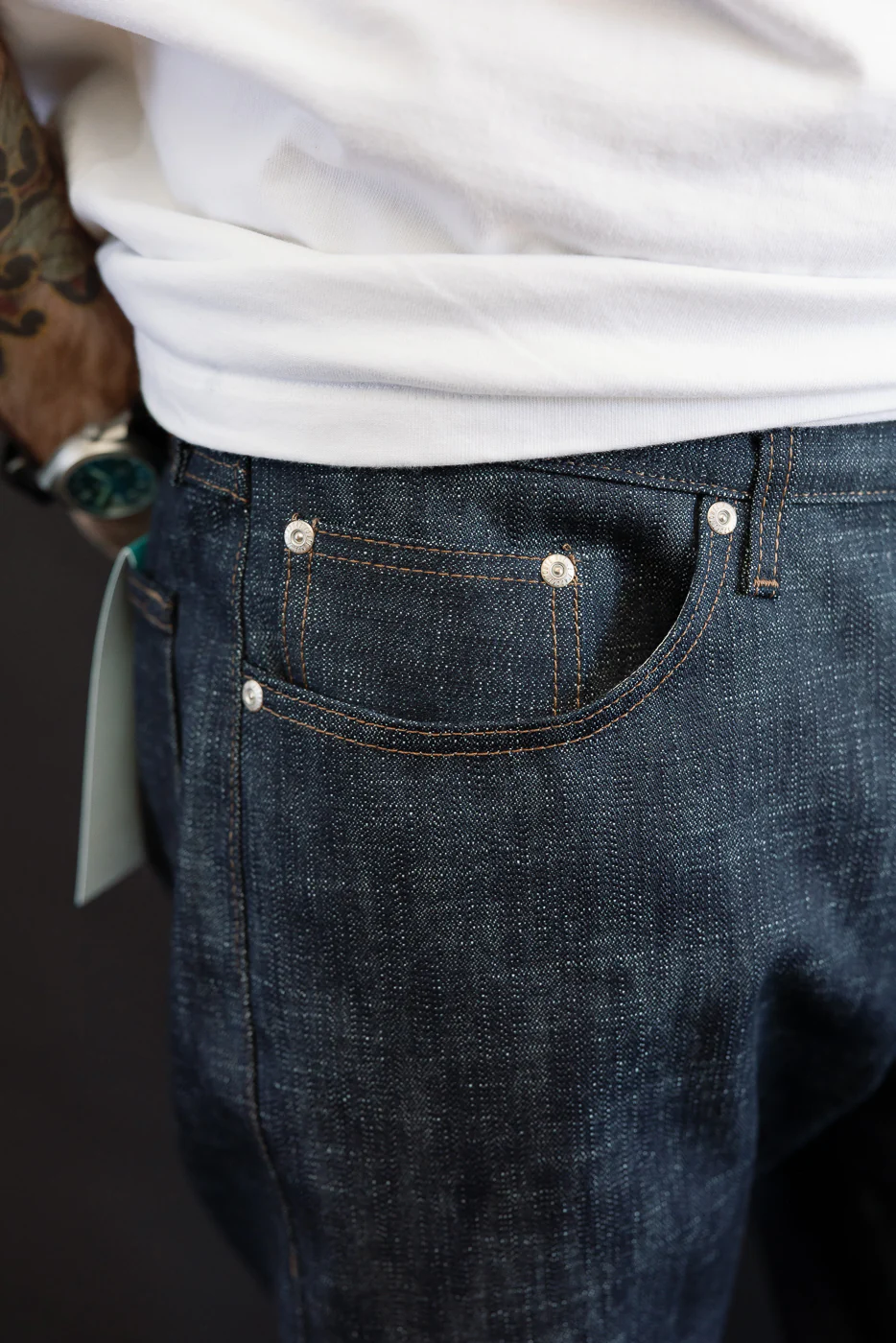 12.5oz - Greencast Stretch Selvedge - True Guy - Image 17
