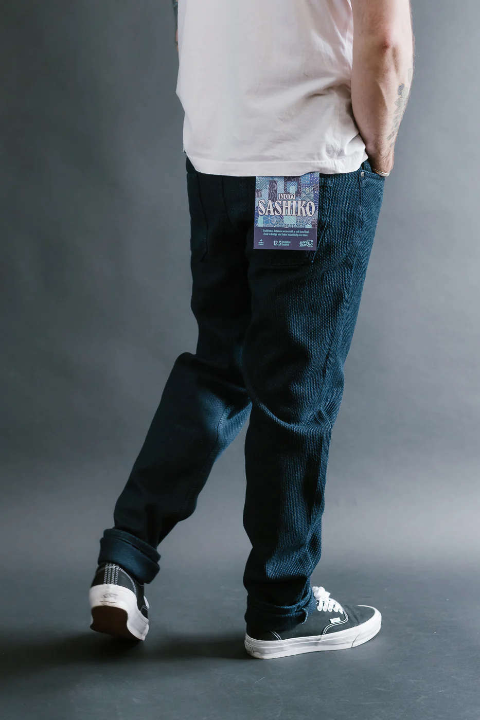 12.5oz - Indigo Sashiko Jeans - Easy Guy - Image 13