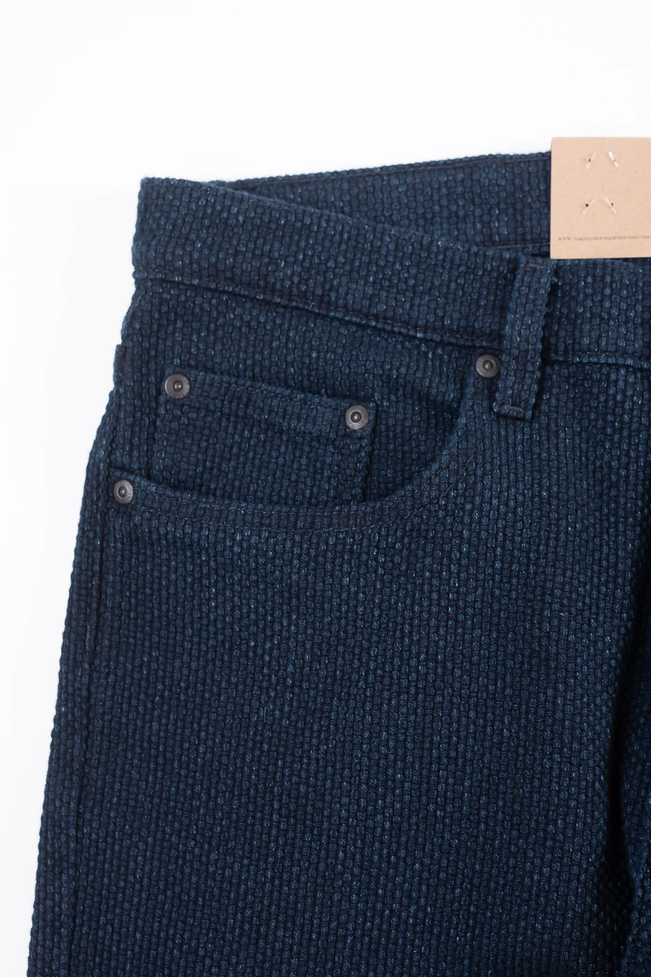 12.5oz - Indigo Sashiko Jeans - Easy Guy - Image 4