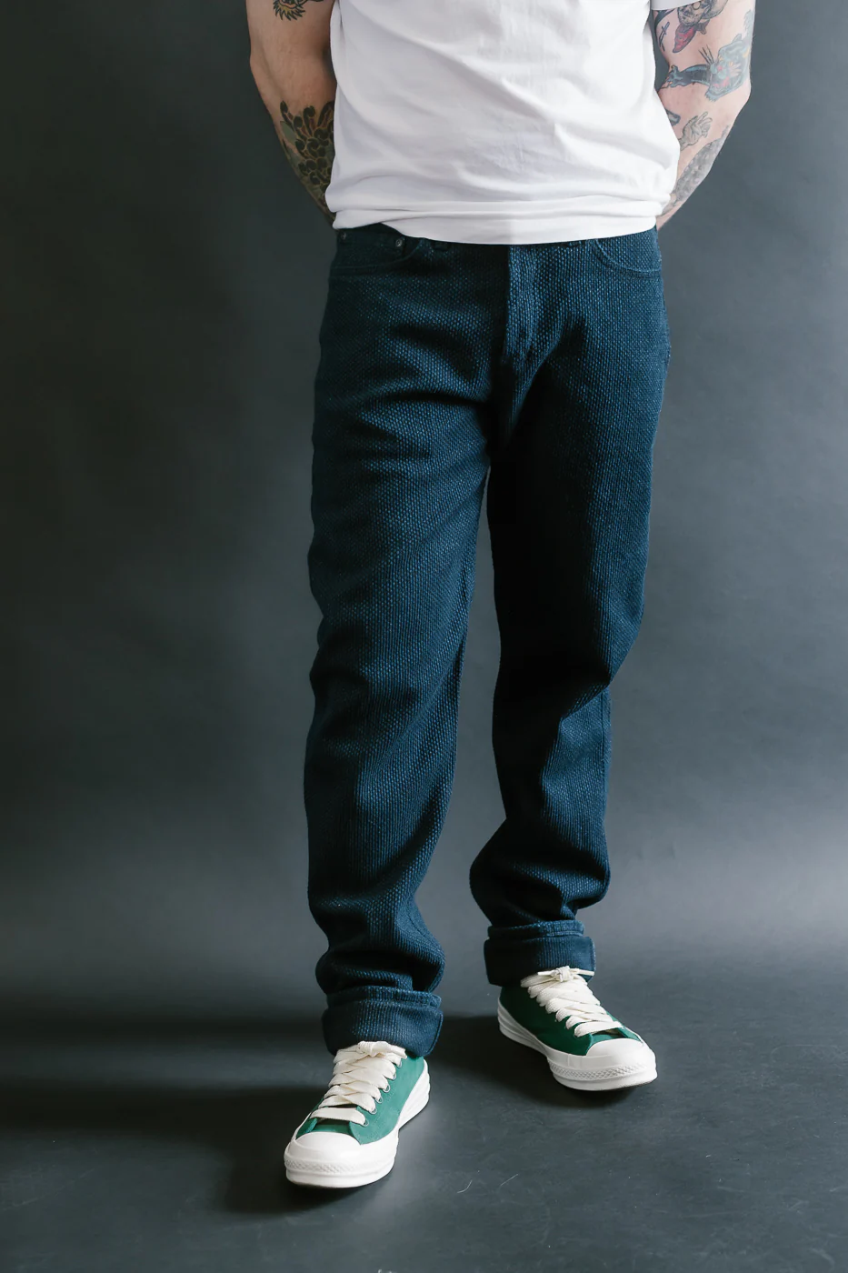 12.5oz - Indigo Sashiko Jeans - Weird Guy - Image 10