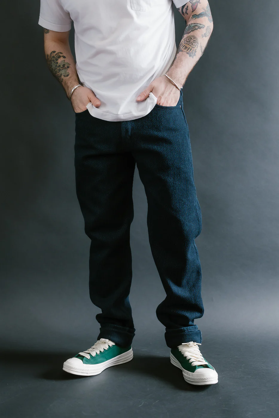 12.5oz - Indigo Sashiko Jeans - Weird Guy - Image 15