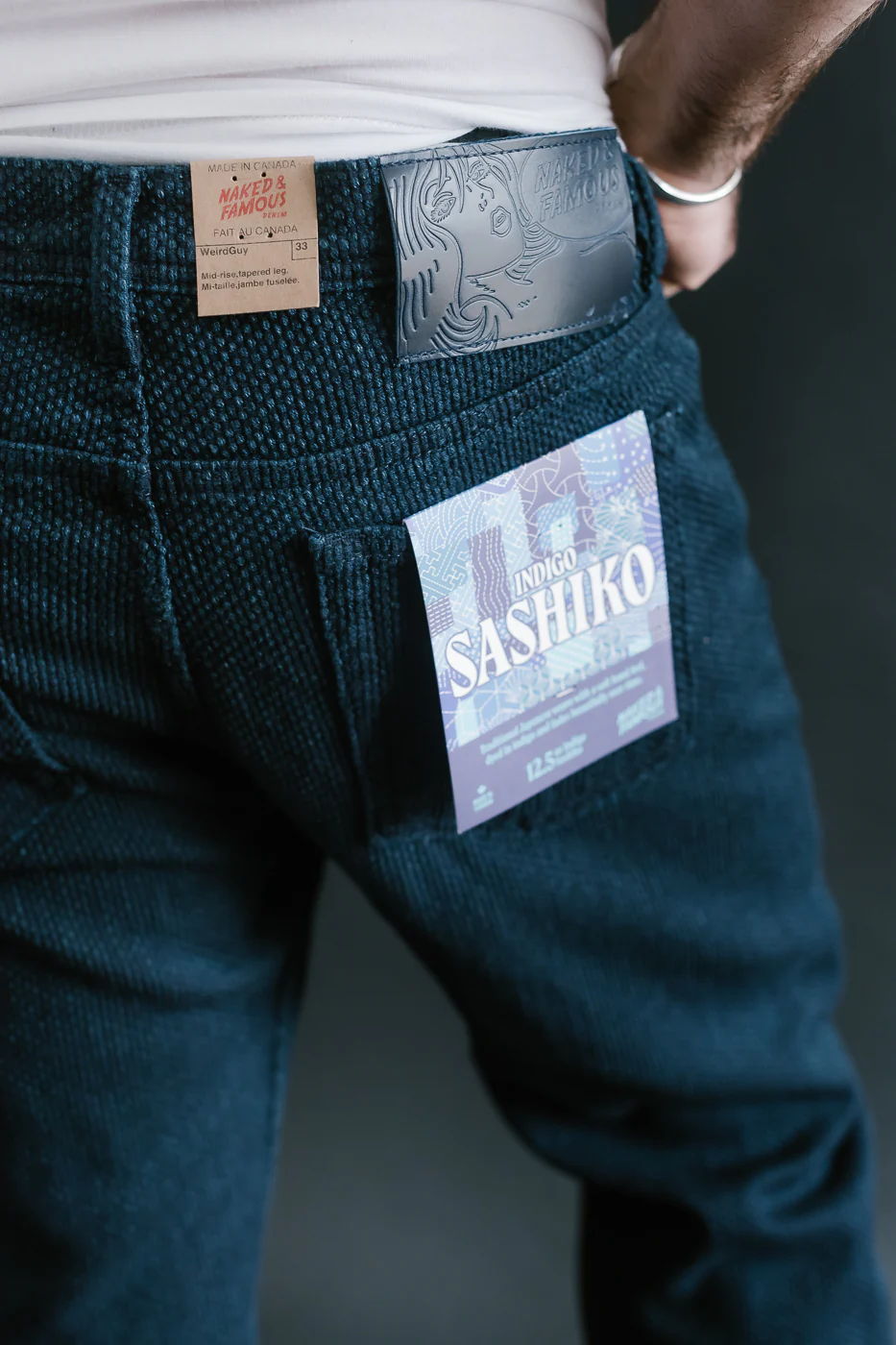 12.5oz - Indigo Sashiko Jeans - Weird Guy - Image 18
