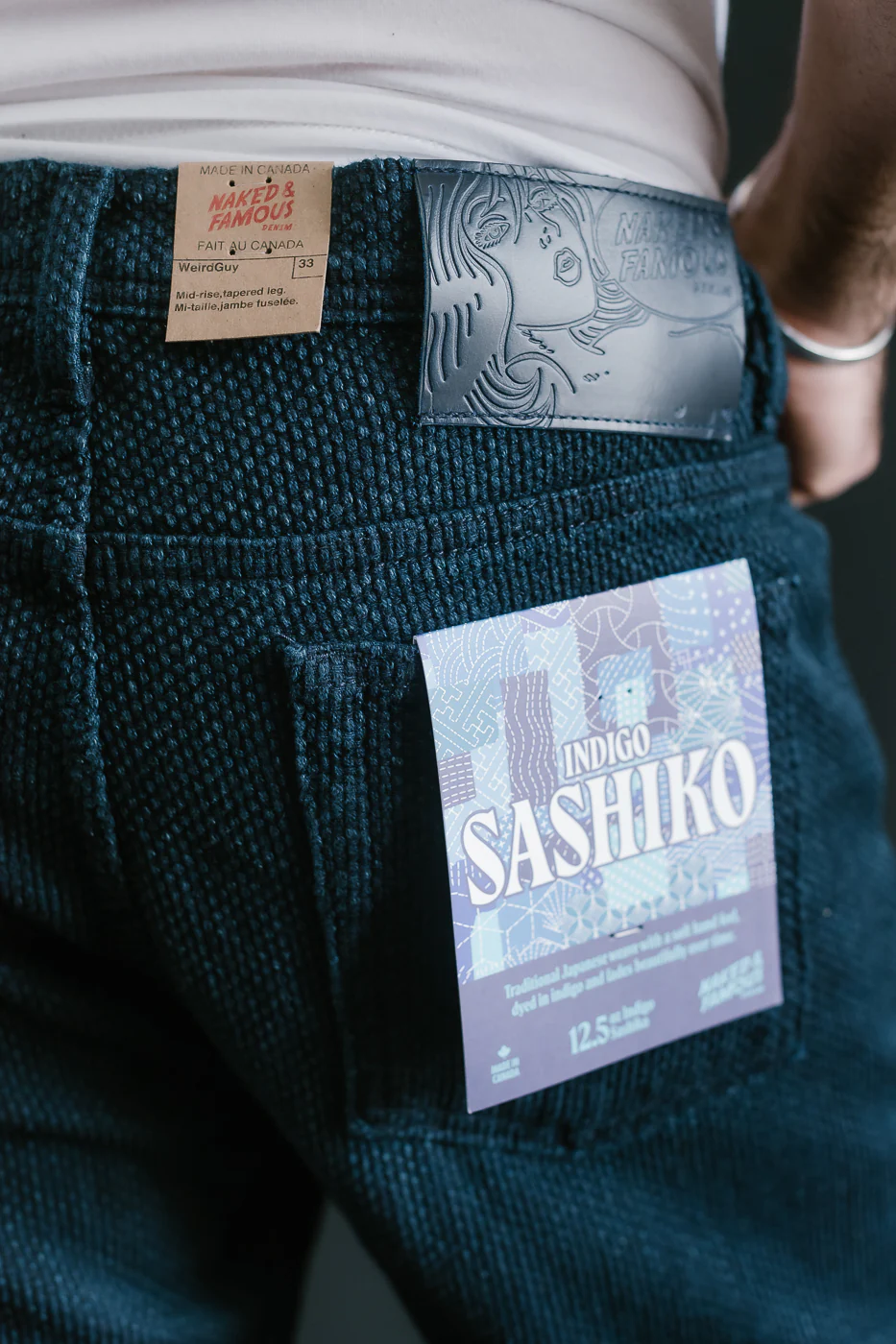 12.5oz - Indigo Sashiko Jeans - Weird Guy - Image 19