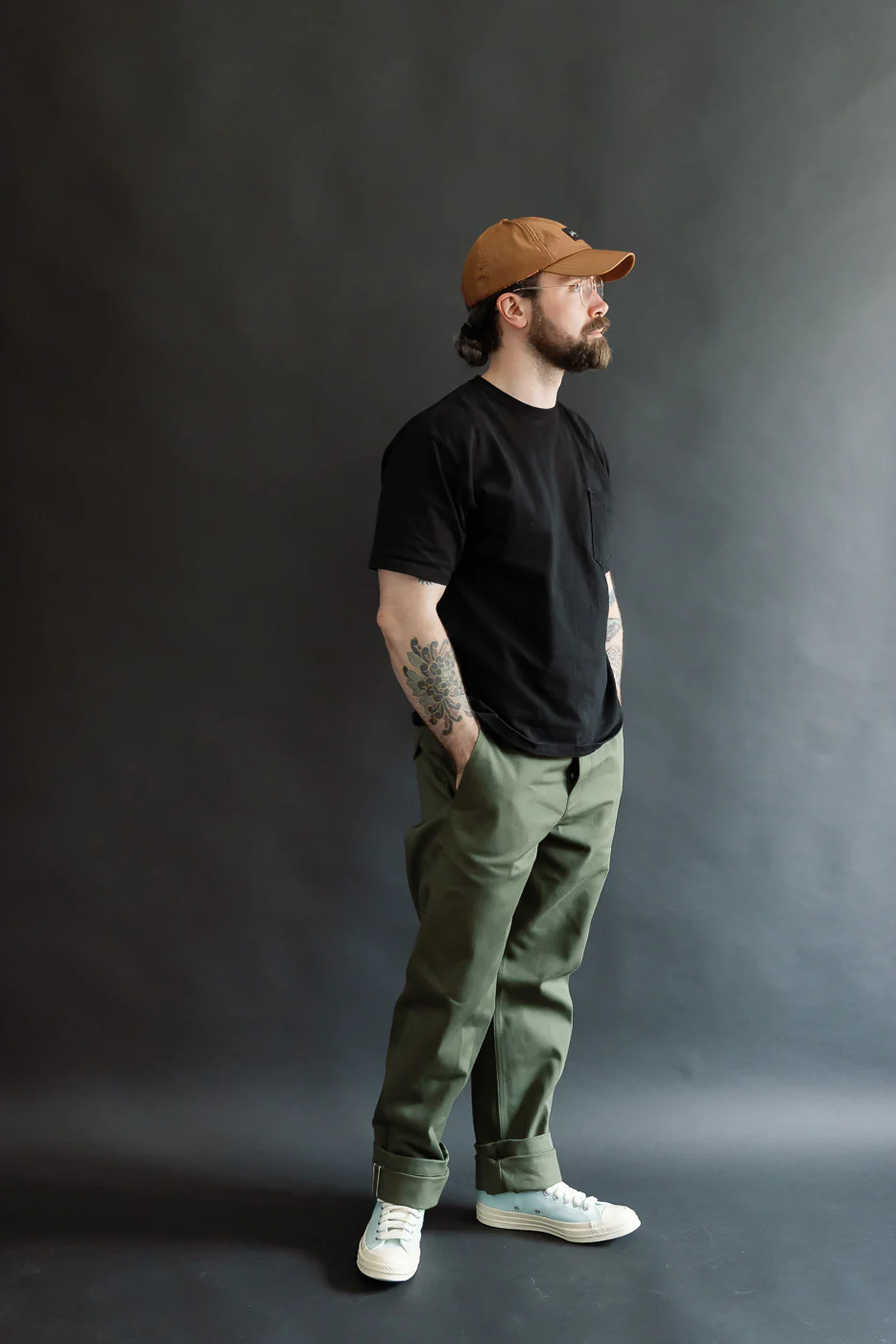 12.5oz - Officer High Trouser - Olive - Image 10