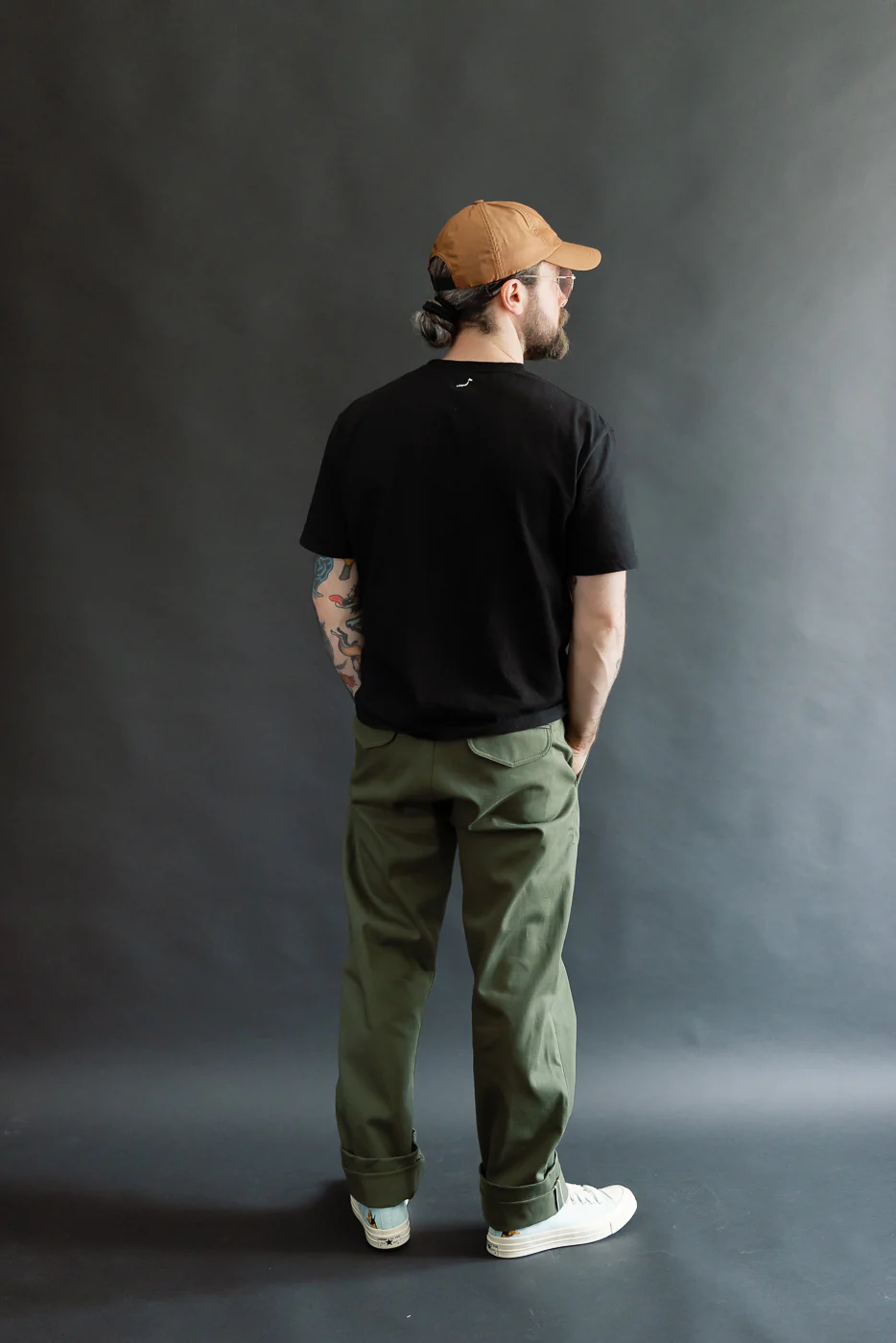 12.5oz - Officer High Trouser - Olive - Image 11