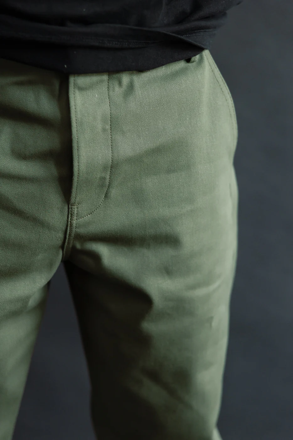 12.5oz - Officer High Trouser - Olive - Image 18