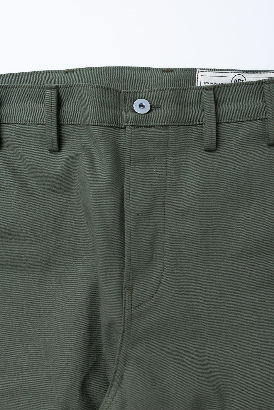 12.5oz - Officer High Trouser - Olive - Image 3