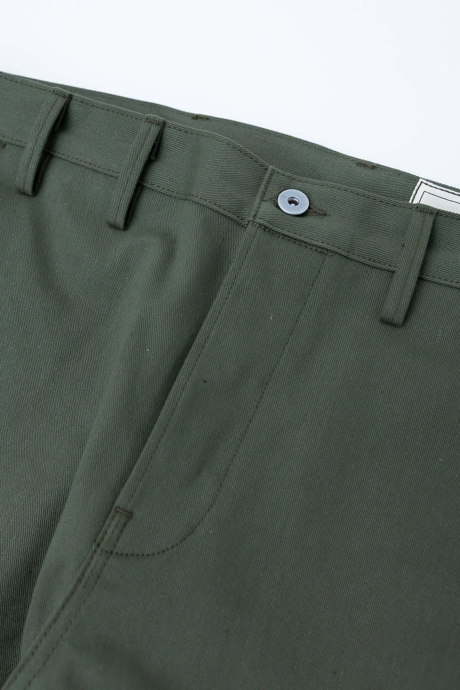 12.5oz - Officer High Trouser - Olive - Image 5