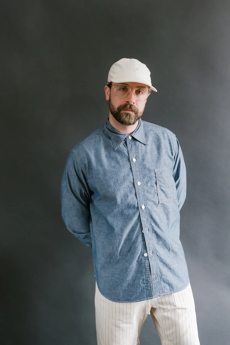 1201C-CC - No. 1 Shirt MV Classic Chambray - Indigo - Image 10