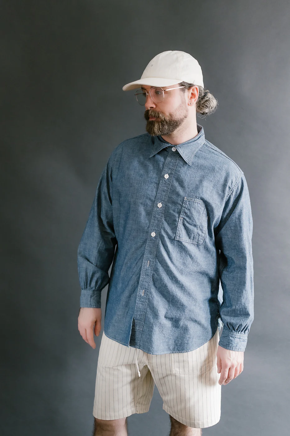 1201C-CC - No. 1 Shirt MV Classic Chambray - Indigo - Image 11