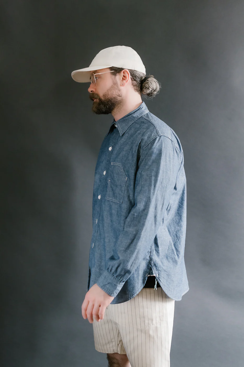 1201C-CC - No. 1 Shirt MV Classic Chambray - Indigo - Image 12