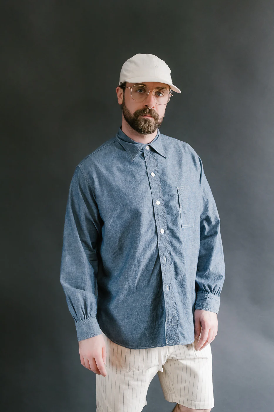 1201C-CC - No. 1 Shirt MV Classic Chambray - Indigo - Image 16