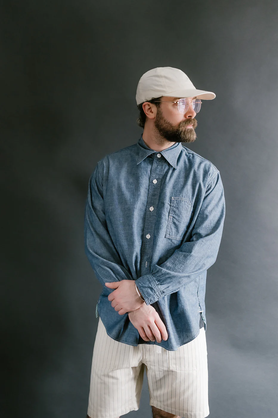 1201C-CC - No. 1 Shirt MV Classic Chambray - Indigo - Image 17