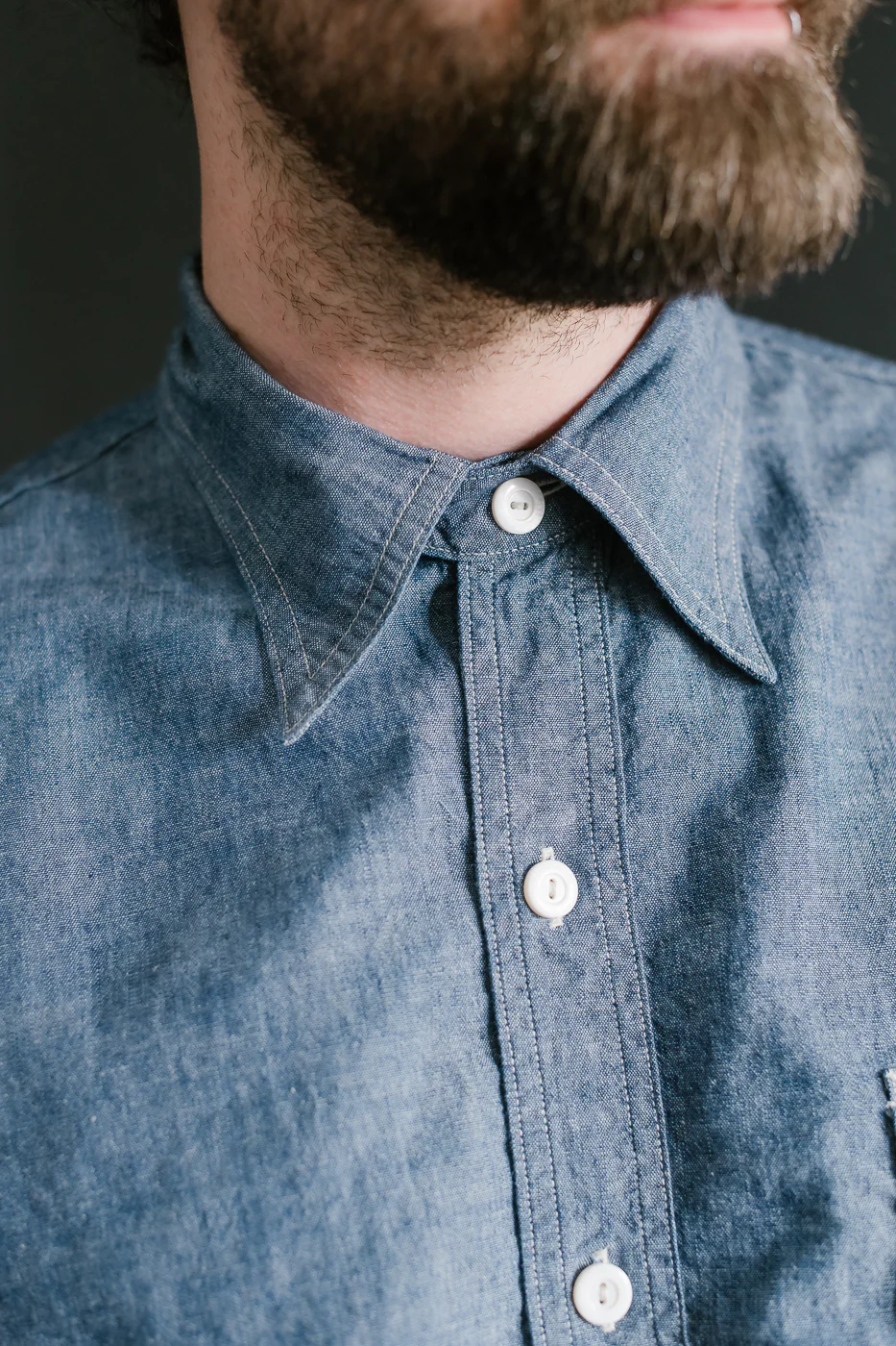 1201C-CC - No. 1 Shirt MV Classic Chambray - Indigo - Image 20
