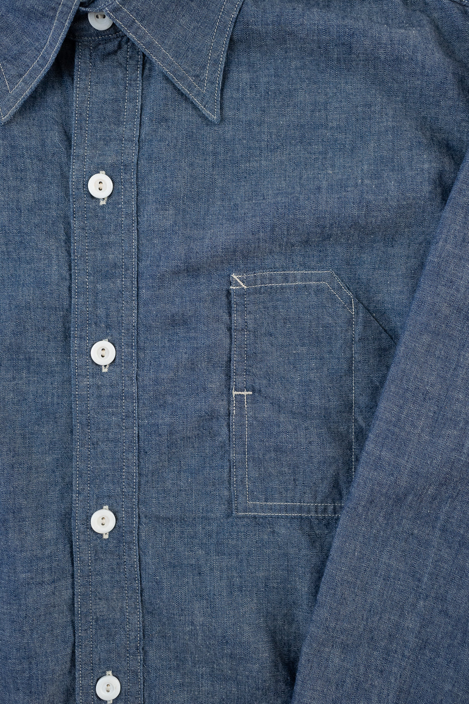 1201C-CC - No. 1 Shirt MV Classic Chambray - Indigo - Image 3