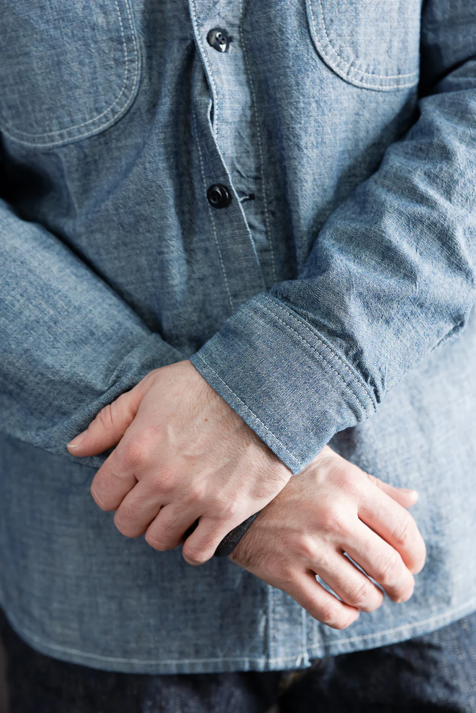 12oz Work Shirt - Rinsed Indigo Canvas - Image 15