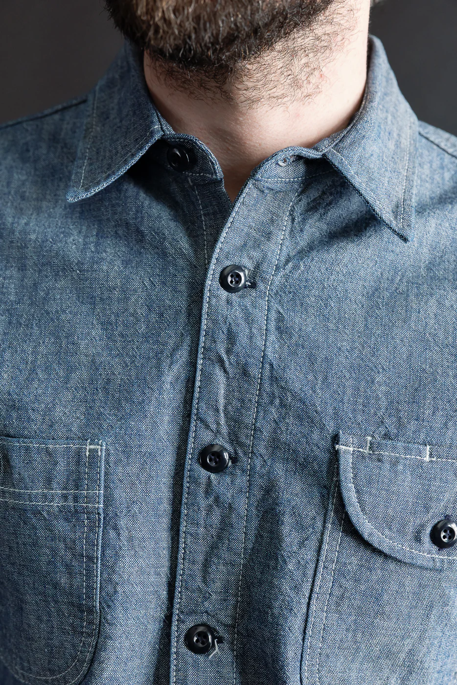 12oz Work Shirt - Rinsed Indigo Canvas - Image 21