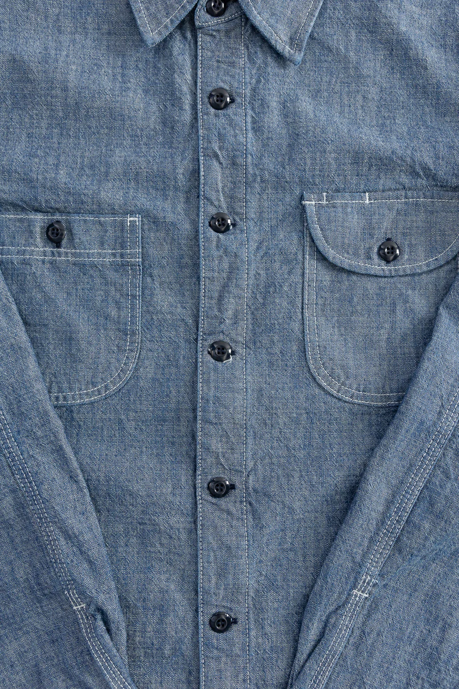 12oz Work Shirt - Rinsed Indigo Canvas - Image 3