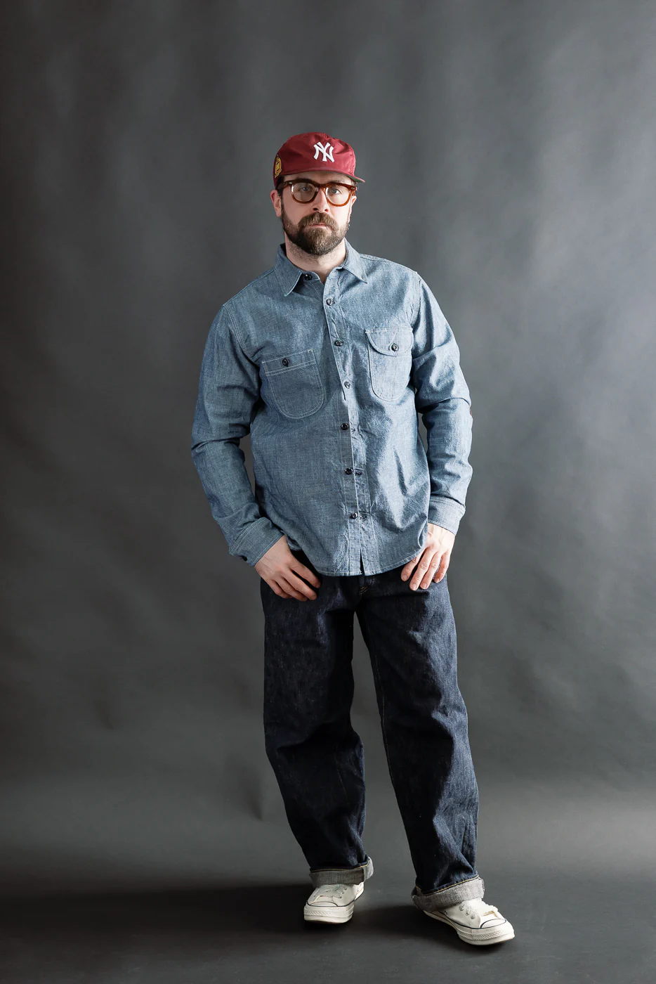12oz Work Shirt - Rinsed Indigo Canvas - Image 6