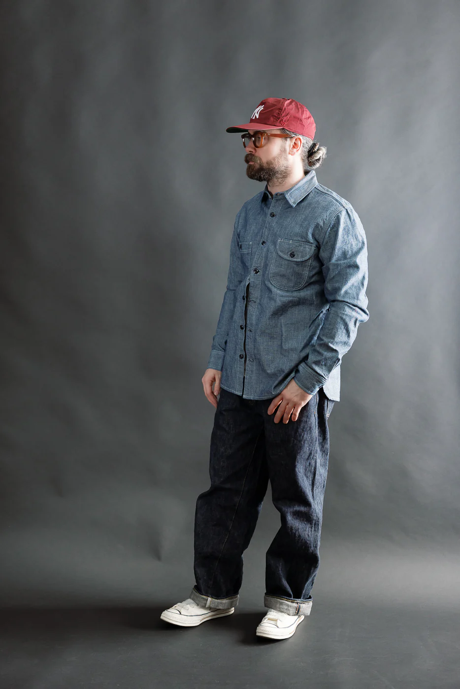 12oz Work Shirt - Rinsed Indigo Canvas - Image 7