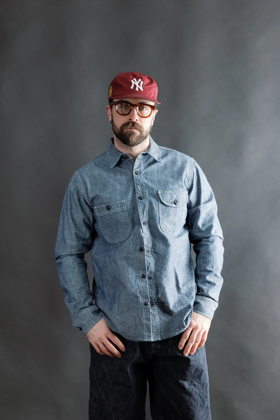 12oz Work Shirt - Rinsed Indigo Canvas - Image 9