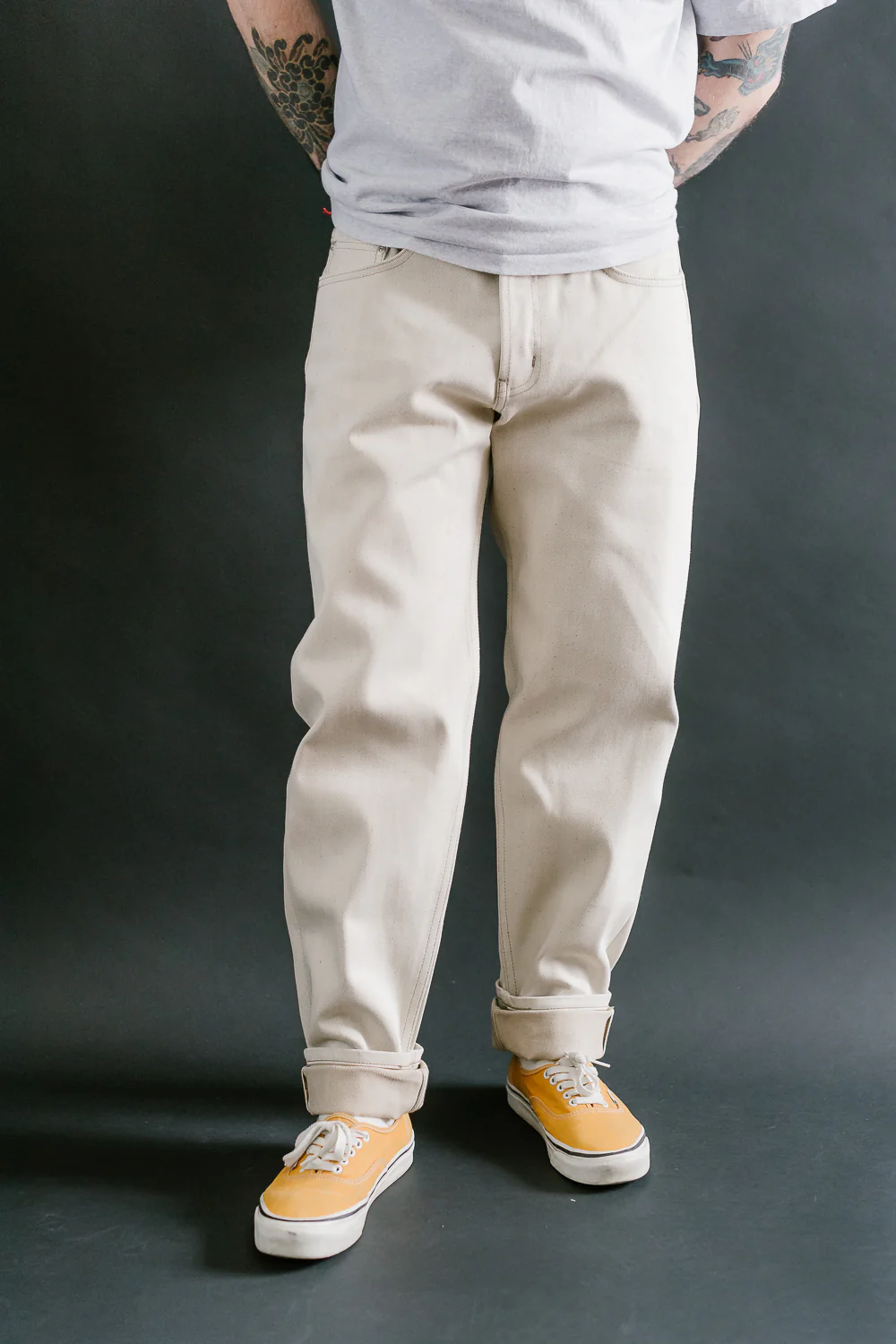 13.6oz - All Natural Ecru Foxfibre® Selvedge - Easy Guy - Image 11
