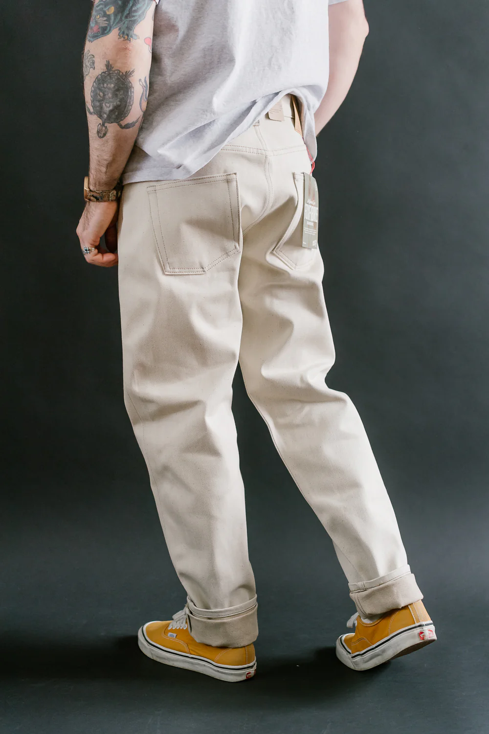 13.6oz - All Natural Ecru Foxfibre® Selvedge - Easy Guy - Image 14