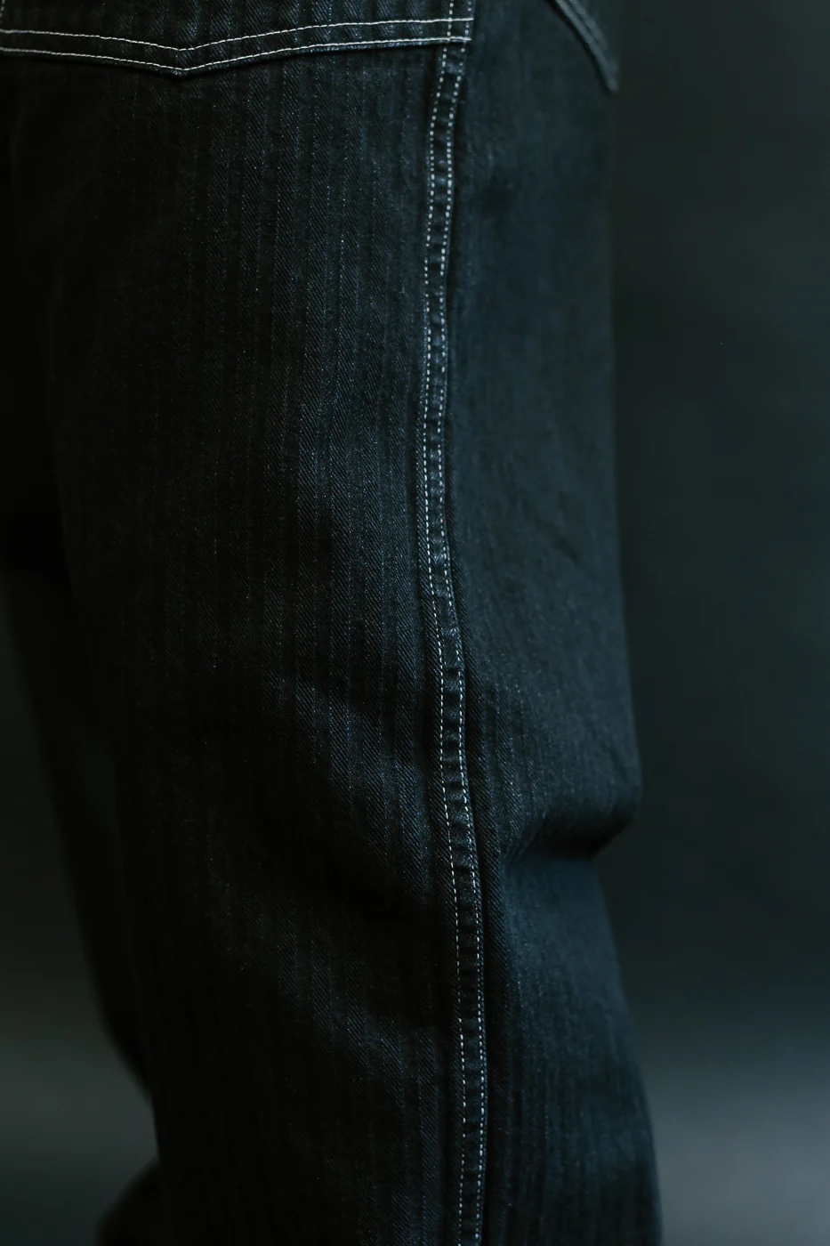 1301-HBB - Army Pants Herringbone Denim - Black - Image 20