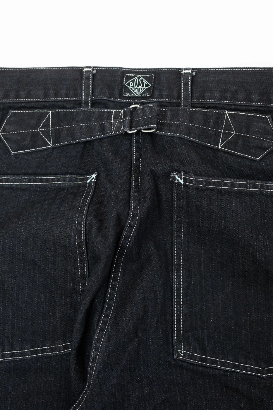 1301-HBB - Army Pants Herringbone Denim - Black - Image 3