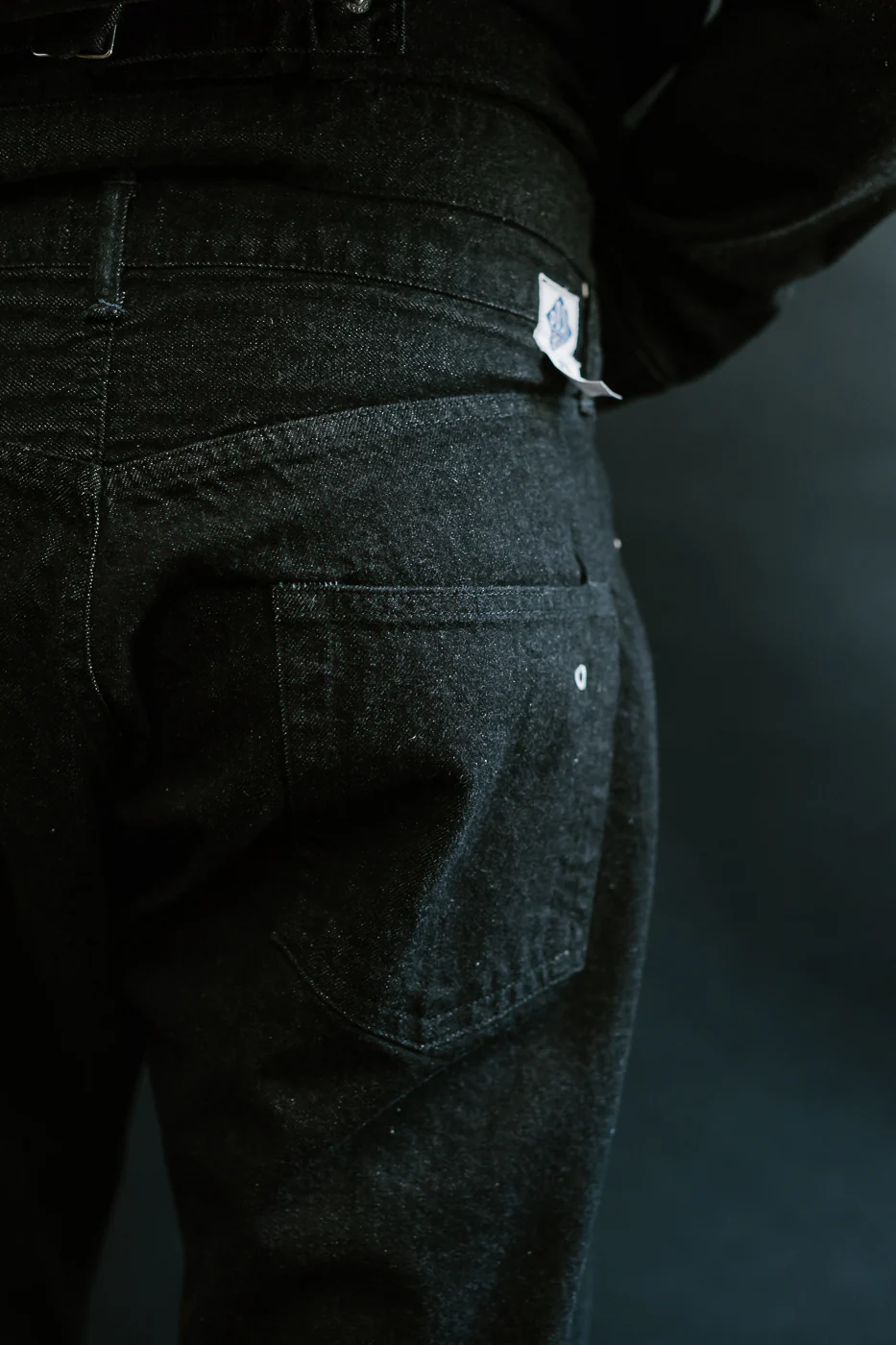 1382-12DB - No. 1 Five Pocket Selvedge Denim - Black - Image 19