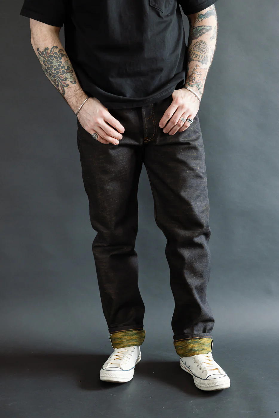 14oz - Citrus Kasuri Selvedge - Weird Guy - Image 11