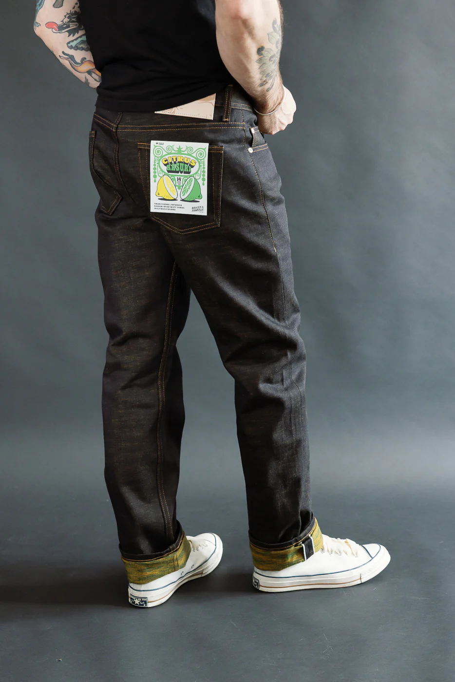 14oz - Citrus Kasuri Selvedge - Weird Guy - Image 14