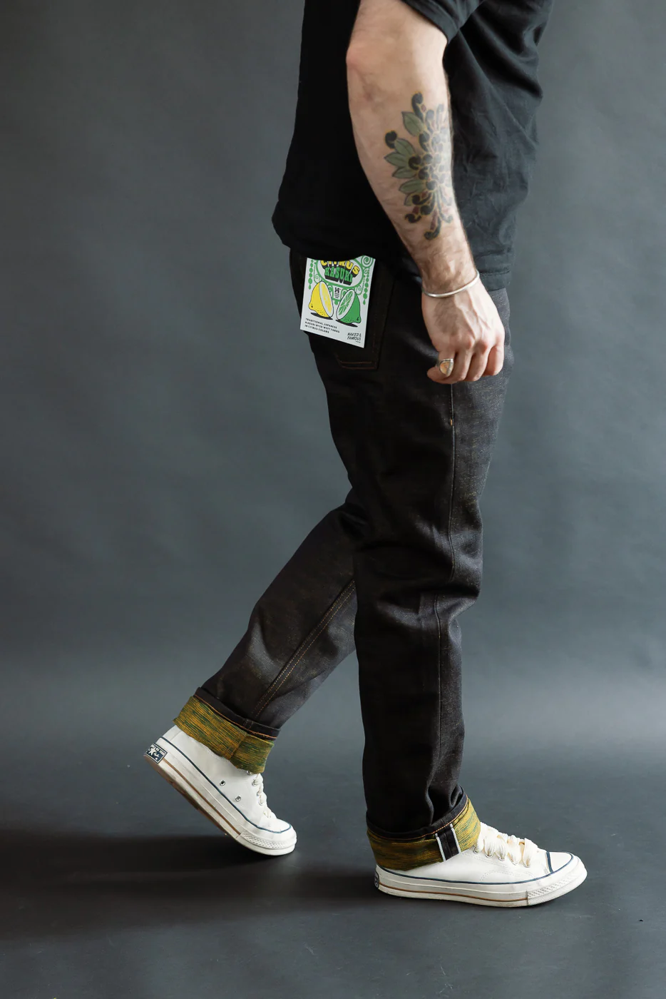 14oz - Citrus Kasuri Selvedge - Weird Guy - Image 15