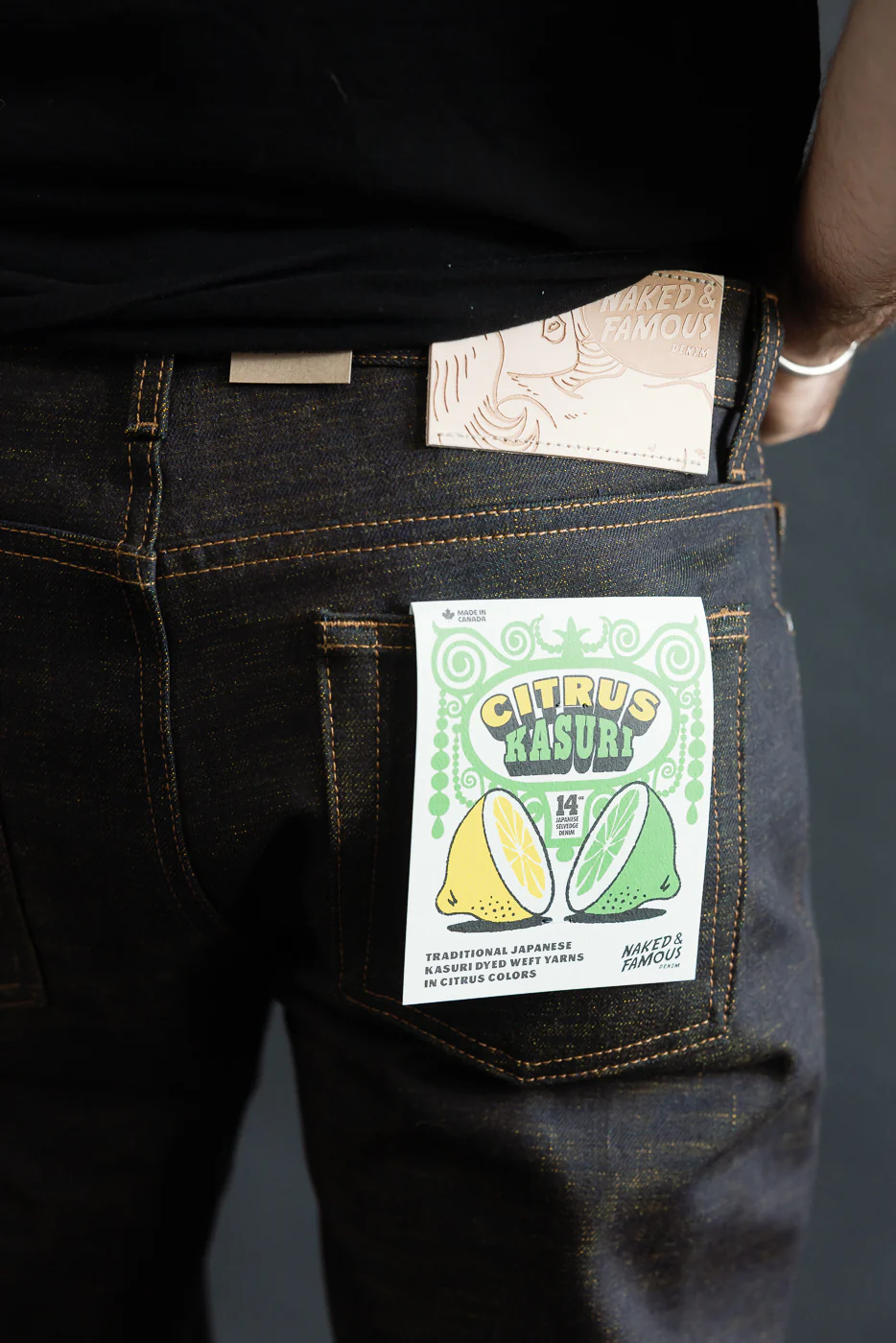 14oz - Citrus Kasuri Selvedge - Weird Guy - Image 20