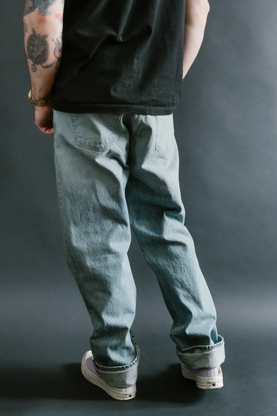 15oz - River Washed Selvedge Strider Pant - Light Indigo - Image 14