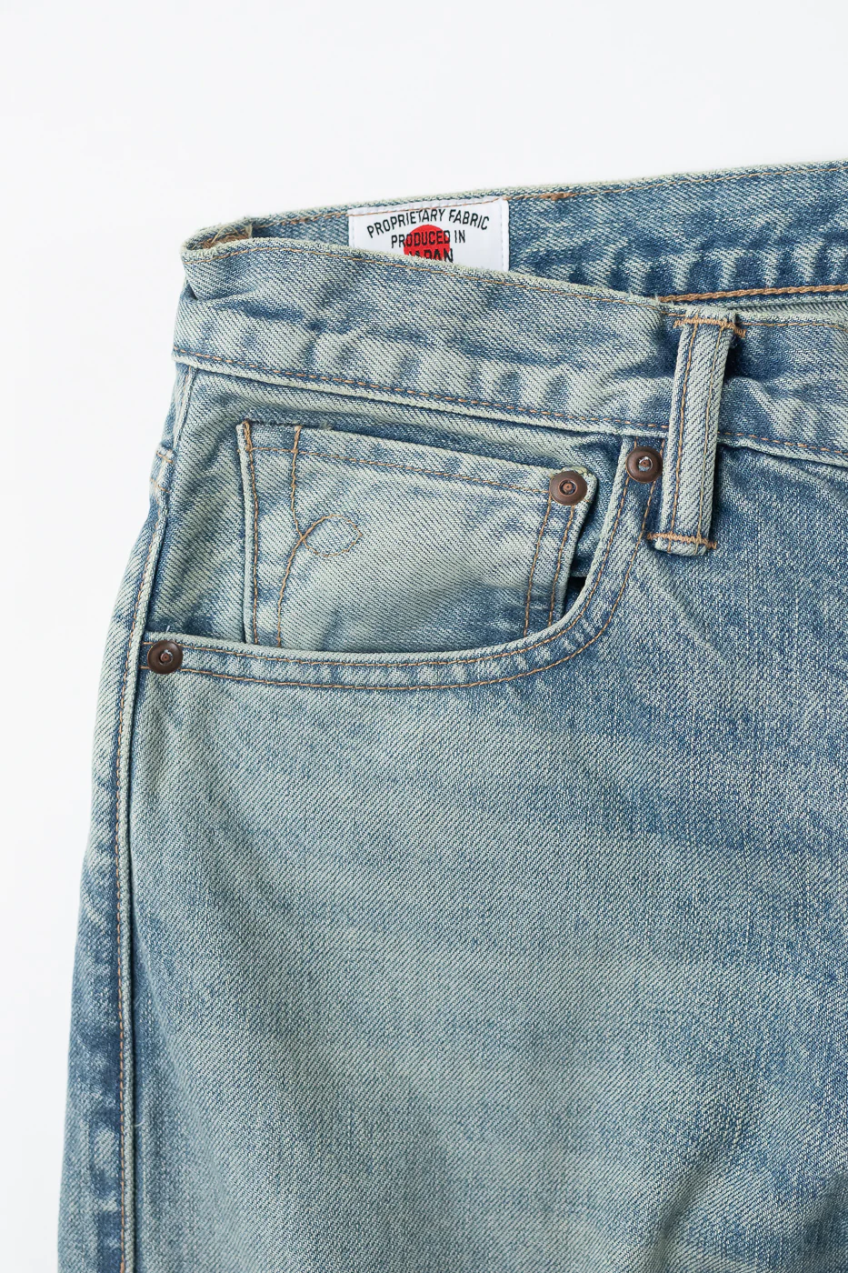 15oz - River Washed Selvedge Strider Pant - Light Indigo - Image 4