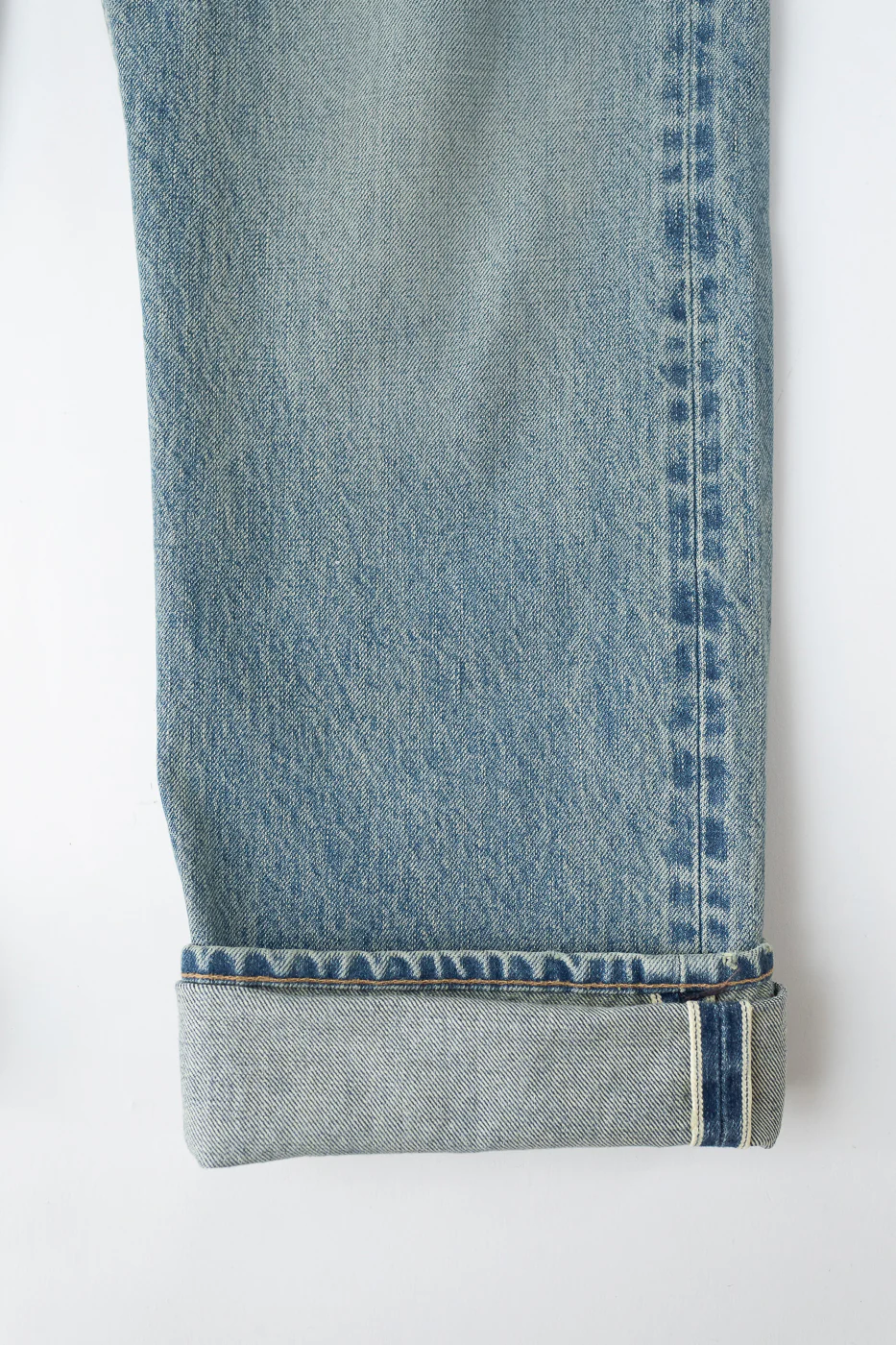 15oz - River Washed Selvedge Strider Pant - Light Indigo - Image 6