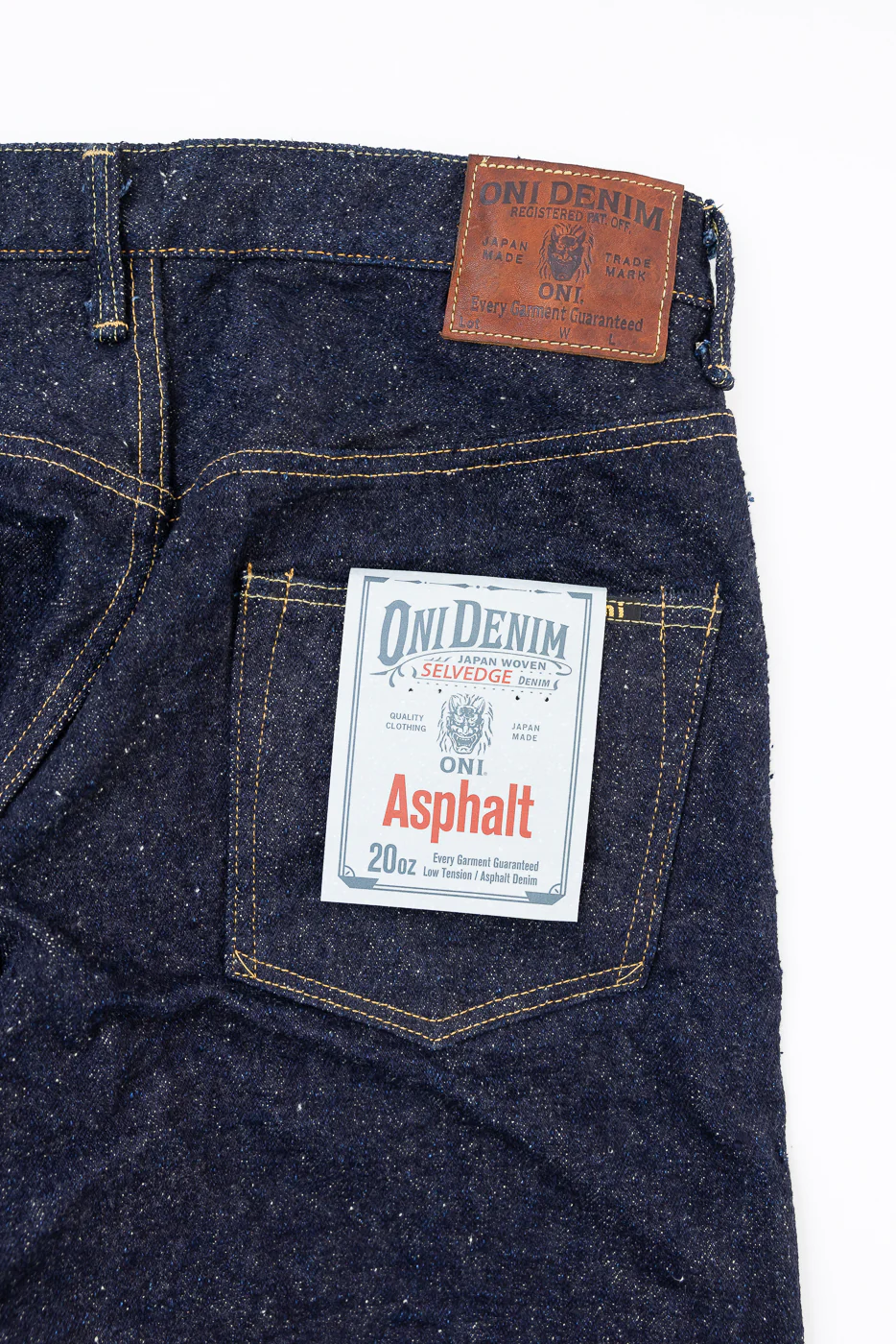 200-ASPHALT - 20oz "Asphalt" Selvedge Denim - Wide Straight - Image 2